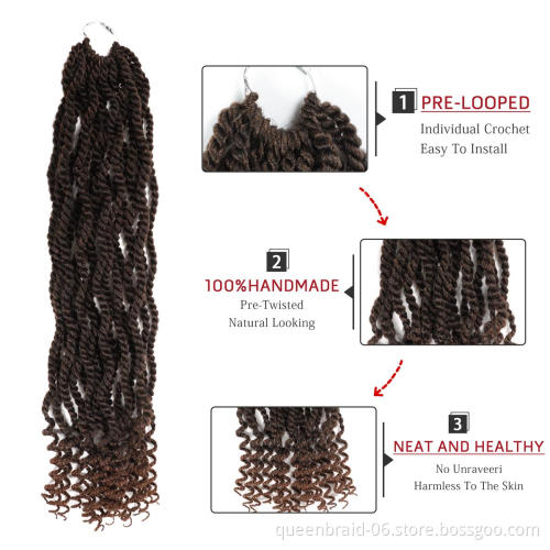 Smartbraid Afro KinkyOmbre Marley Twist Hair Kinky Twist